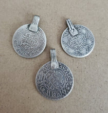 Load image into Gallery viewer, Vintage Coin Pendant high silver from Morocco ,1953s Coin,Silver Coin ,Jewelry Coins,Islam Jewelry, tribal jewelry