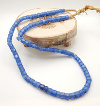 Load image into Gallery viewer, Rare Long Strands of Antique Bohemian Russian Blues Beads from ,late 19th centuries ,African Trade Beads