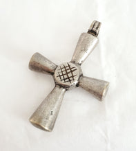 Load image into Gallery viewer, Antique Ethiopian Christian silver cross pendant,Amulet pendant,Genuine old neckcross,Good silver,Boho jewelry