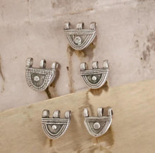 Load image into Gallery viewer, 1 Old Ethiopian Telsum Silver Phallic Pendants beads, Ethiopian Beads, Hand Crafted, Ethiopian Telsum,african Silver, Ethiopian jewelry