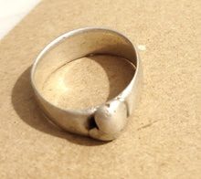 Load image into Gallery viewer, Antique Silver Ethiopian Wedding Ring size 11 tribal jewelry Hand Crafted, Silver, Ethnic Jewelry, Tribal Jewelry