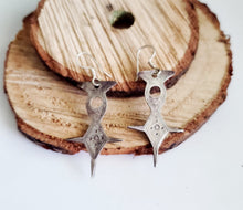 Load image into Gallery viewer, Moroccan Vintage Silver Tuareg Earring ,Tribal Earring ,Moroccan Earring ,Vintage Silver ,Tuareg Earring, Tuareg jewelry