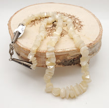 Load image into Gallery viewer, Old carved Vintage mother of pearl beads, Antique beads, Mother of Pearl necklace, Ethnic jewelry, Tribal Jewelry