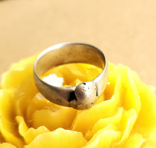Load image into Gallery viewer, Antique Silver Ethiopian Wedding Ring size 11 tribal jewelry Hand Crafted, Silver, Ethnic Jewelry, Tribal Jewelry