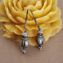 Load image into Gallery viewer, Traditional Old Silver Tuareg hoop earrings Ethnic Tribal,Ethnic Jewelry,sliver Earrings,Dangle & Drop Earrings,Tribal Jewelry,