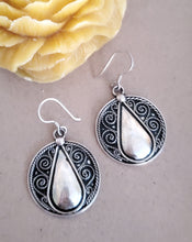 Load image into Gallery viewer, Traditional Old Silver Tuareg hoop earrings Ethnic Tribal,Ethnic Jewelry,sliver Earrings,Dangle & Drop Earrings,Tribal Jewelry,