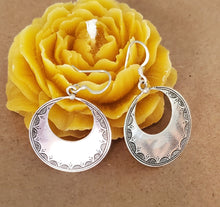 Load image into Gallery viewer, Traditional Old Silver Tuareg hoop earrings Ethnic Tribal,Ethnic Jewelry,sliver Earrings,Dangle & Drop Earrings,Tribal Jewelry,