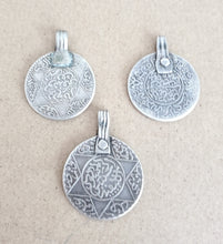 Load image into Gallery viewer, Vintage Coin Pendant high silver from Morocco ,1953s Coin,Silver Coin ,Jewelry Coins,Islam Jewelry, tribal jewelry