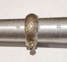 Load image into Gallery viewer, Antique Silver Ethiopian Wedding Ring size 9.5 tribal jewelry Hand Crafted, Silver, Ethnic Jewelry, Tribal Jewelry