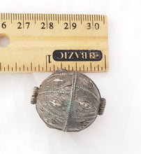 Load image into Gallery viewer, Old silver hallmarked beads from Yemen circa 1910s,Hand Crafted Silver,Ethnic Jewelry,Tribal Jewelry,