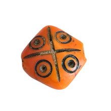 Load image into Gallery viewer, Antique Moroccan 1 Simulated AMBER bead Phenolic resin Antiqued Amber Resin Bead