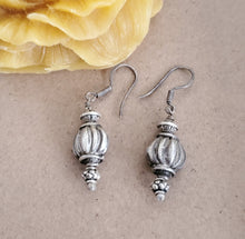 Load image into Gallery viewer, Traditional Old Silver Tuareg hoop earrings Ethnic Tribal,Ethnic Jewelry,sliver Earrings,Dangle & Drop Earrings,Tribal Jewelry,