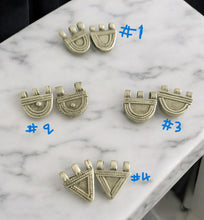 Load image into Gallery viewer, 2 Old Ethiopian Telsum Silver Phallic Pendants beads, Ethiopian Beads, Hand Crafted, Ethiopian Telsum,african Silver, Ethiopian jewelry