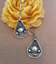 Load image into Gallery viewer, Traditional Old Silver Tuareg hoop earrings Ethnic Tribal,Ethnic Jewelry,sliver Earrings,Dangle & Drop Earrings,Tribal Jewelry,