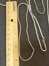 Load image into Gallery viewer, Antique Ethiopian 2 strand of silver Heishi Anklet 1930s ,collectible silver,Ethnic silver Beads ,Jewelry Supplies Beads