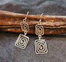 Load image into Gallery viewer, spiral of life Moroccan silver Earrings Ethnic Tribal,sterling 925,Earrings,spiral Earrings,Minimalist Earrings,Berber Earrings
