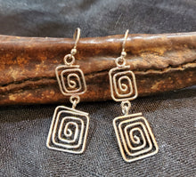 Load image into Gallery viewer, spiral of life Moroccan silver Earrings Ethnic Tribal,sterling 925,Earrings,spiral Earrings,Minimalist Earrings,Berber Earrings