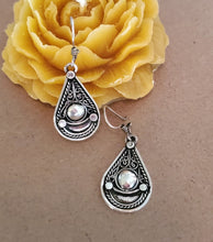 Load image into Gallery viewer, Traditional Old Silver Tuareg hoop earrings Ethnic Tribal,Ethnic Jewelry,sliver Earrings,Dangle & Drop Earrings,Tribal Jewelry,