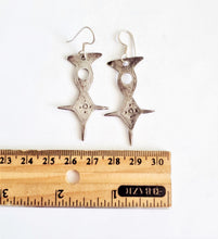 Load image into Gallery viewer, Moroccan Vintage Silver Tuareg Earring ,Tribal Earring ,Moroccan Earring ,Vintage Silver ,Tuareg Earring, Tuareg jewelry