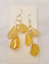 Load image into Gallery viewer, Baltic amber Earrings ,Dangle & Drop Earrings, Natural Baltic amber, Polished amber, Genuine amber, Amber beads, Gemstone earrings