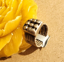 Load image into Gallery viewer, Antique Silver Ethiopian Wedding Ring size 5 tribal jewelry Hand Crafted ,Silver,Ethnic Jewelry,Tribal Jewelry