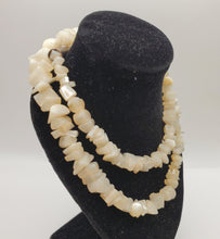Load image into Gallery viewer, Old carved Vintage mother of pearl beads, Antique beads, Mother of Pearl necklace, Ethnic jewelry, Tribal Jewelry