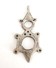 Load image into Gallery viewer, Moroccan handmade Tuareg silver cross pendant, Ethnic Tribal, Tuareg Silver, Sahara jewelry, Ethnic Jewelry, Tribal Jewelry