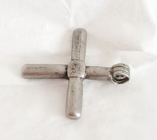 Load image into Gallery viewer, Antique Ethiopian Christian silver cross pendant,Amulet pendant,Genuine old neckcross,Good silver,Boho jewelry
