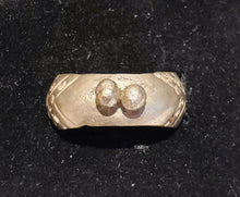 Load image into Gallery viewer, Antique Silver Ethiopian Wedding Ring size 9.5 tribal jewelry Hand Crafted, Silver, Ethnic Jewelry, Tribal Jewelry