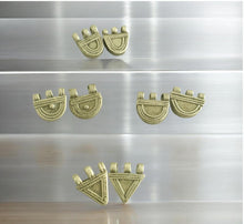 Load image into Gallery viewer, 2 Old Ethiopian Telsum Silver Phallic Pendants beads, Ethiopian Beads, Hand Crafted, Ethiopian Telsum,african Silver, Ethiopian jewelry