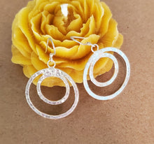 Load image into Gallery viewer, Traditional Old Silver Tuareg hoop earrings Ethnic Tribal,Ethnic Jewelry,sliver Earrings,Dangle & Drop Earrings,Tribal Jewelry,