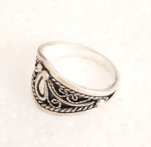 Load image into Gallery viewer, Moroccan Hand Made sterling silver 925 Berber Ring size 10,Ethnic Rings ,Tribal Jewelry, Moroccan Rings, Berber Jewelry