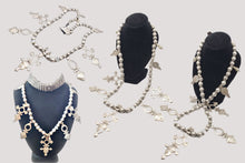 Load image into Gallery viewer, Moroccan Handmade sterling silver Tuareg Amazigh Necklace 1960s silver beads, handmade silver, Necklace, Amazigh/Berber, Tuareg Jewlery
