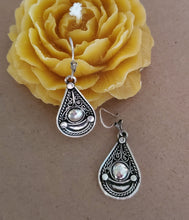 Load image into Gallery viewer, Traditional Old Silver Tuareg hoop earrings Ethnic Tribal,Ethnic Jewelry,sliver Earrings,Dangle & Drop Earrings,Tribal Jewelry,