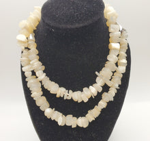 Load image into Gallery viewer, Old carved Vintage mother of pearl beads, Antique beads, Mother of Pearl necklace, Ethnic jewelry, Tribal Jewelry