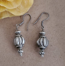 Load image into Gallery viewer, Traditional Old Silver Tuareg hoop earrings Ethnic Tribal,Ethnic Jewelry,sliver Earrings,Dangle & Drop Earrings,Tribal Jewelry,
