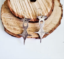 Load image into Gallery viewer, Moroccan Vintage Silver Tuareg Earring ,Tribal Earring ,Moroccan Earring ,Vintage Silver ,Tuareg Earring, Tuareg jewelry
