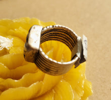 Load image into Gallery viewer, Antique Silver Ethiopian Wedding Ring size 5 tribal jewelry Hand Crafted ,Silver,Ethnic Jewelry,Tribal Jewelry