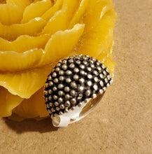 Load image into Gallery viewer, antique Tuareg elevated engraved table silver ring size 10 ,Tuareg jewelry, Sahara ring, Moroccan silver, tribal jewelry, Tuareg silver