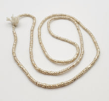 Load image into Gallery viewer, Ethiopian strand of Heishi Silver Beads Hand-Crafted, Silver-Plated Beads, Ethnic Jewelry, Tribal Jewelry,