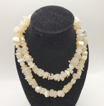 Load image into Gallery viewer, Old carved Vintage mother of pearl beads, Antique beads, Mother of Pearl necklace, Ethnic jewelry, Tribal Jewelry