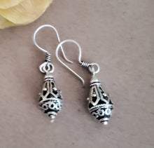 Load image into Gallery viewer, Traditional Old Silver Tuareg hoop earrings Ethnic Tribal,Ethnic Jewelry,sliver Earrings,Dangle & Drop Earrings,Tribal Jewelry,