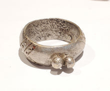 Load image into Gallery viewer, Antique Silver Ethiopian Wedding Ring size 9.5 tribal jewelry Hand Crafted, Silver, Ethnic Jewelry, Tribal Jewelry
