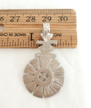 Load image into Gallery viewer, Antique Unique Ethiopian Christian silver pendant,Christian silver,Antique Pendant, Ethnic Tribal,Handmade,Ethiopian Jewelry