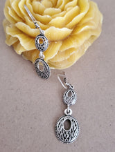 Load image into Gallery viewer, Traditional Old Silver Tuareg hoop earrings Ethnic Tribal,Ethnic Jewelry,sliver Earrings,Dangle & Drop Earrings,Tribal Jewelry,