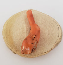 Load image into Gallery viewer, Antique Berber Red Coral Branch Bead: Morocco Ethnic Jewelry (20gr)