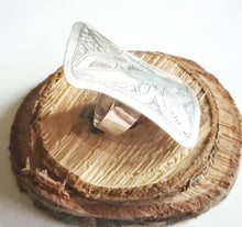 Load image into Gallery viewer, Handmade Sterling Silver Berber Ring: Moroccan Tribal Jewelry, Size 11.5