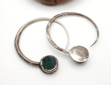 Load image into Gallery viewer, Vintage Silver Tuareg Hoop Earrings: Ethnic Tribal Jewelry