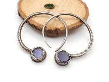 Load image into Gallery viewer, Vintage Silver Tuareg Hoop Earrings: Moroccan Tribal Jewelry