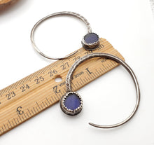 Load image into Gallery viewer, Vintage Silver Tuareg Hoop Earrings: Moroccan Tribal Jewelry